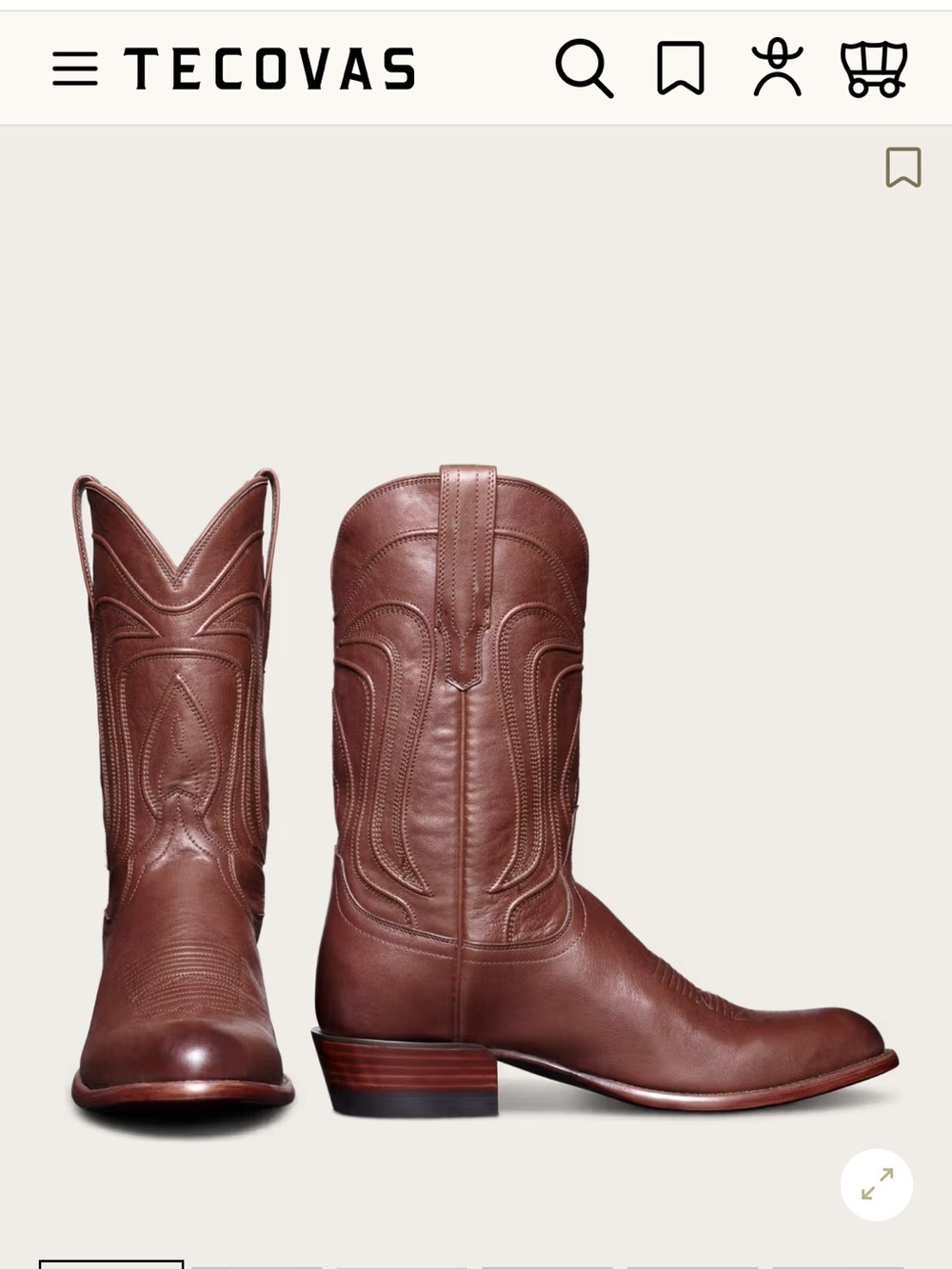TECOVAS The Cartwright Hazelnut Bovine Size-10
